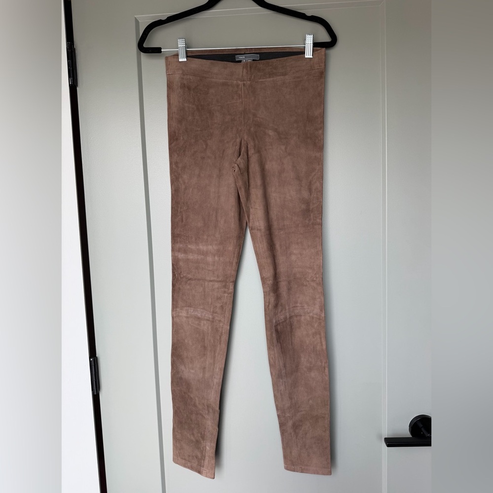 Vince Taupe Suede Pants